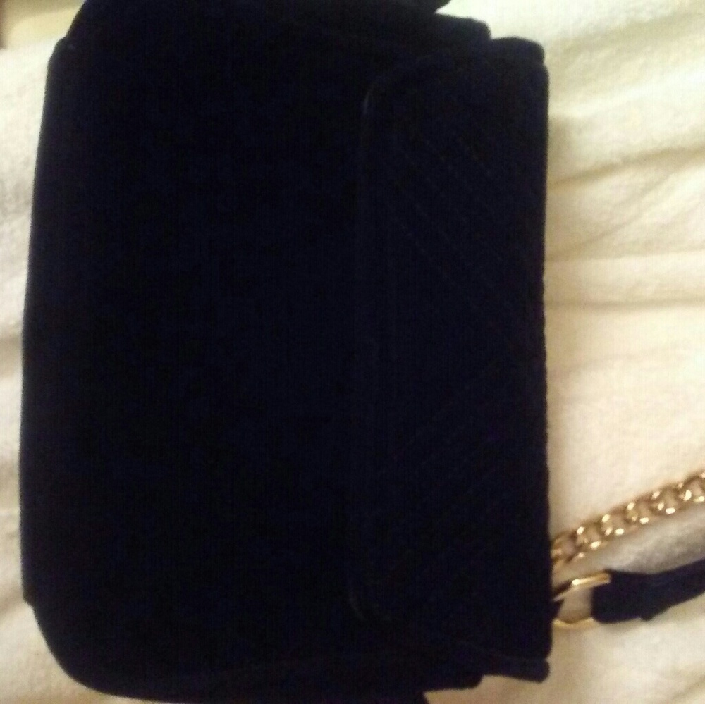 Velvet black purse